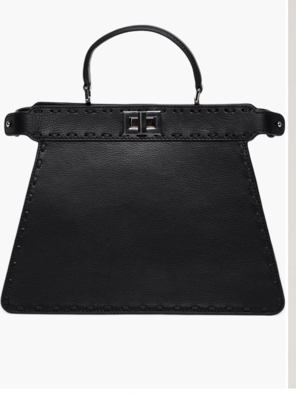 Walter Baker Small Black Structured Satchel